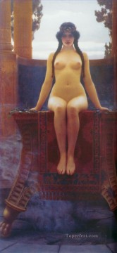  classicist Canvas - The Delphic Oracle Neoclassicist lady John William Godward